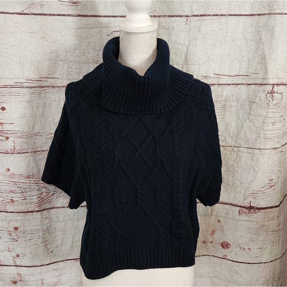 White House Black Market Cowl‎ Neck Micro Poncho Size XS NWT
